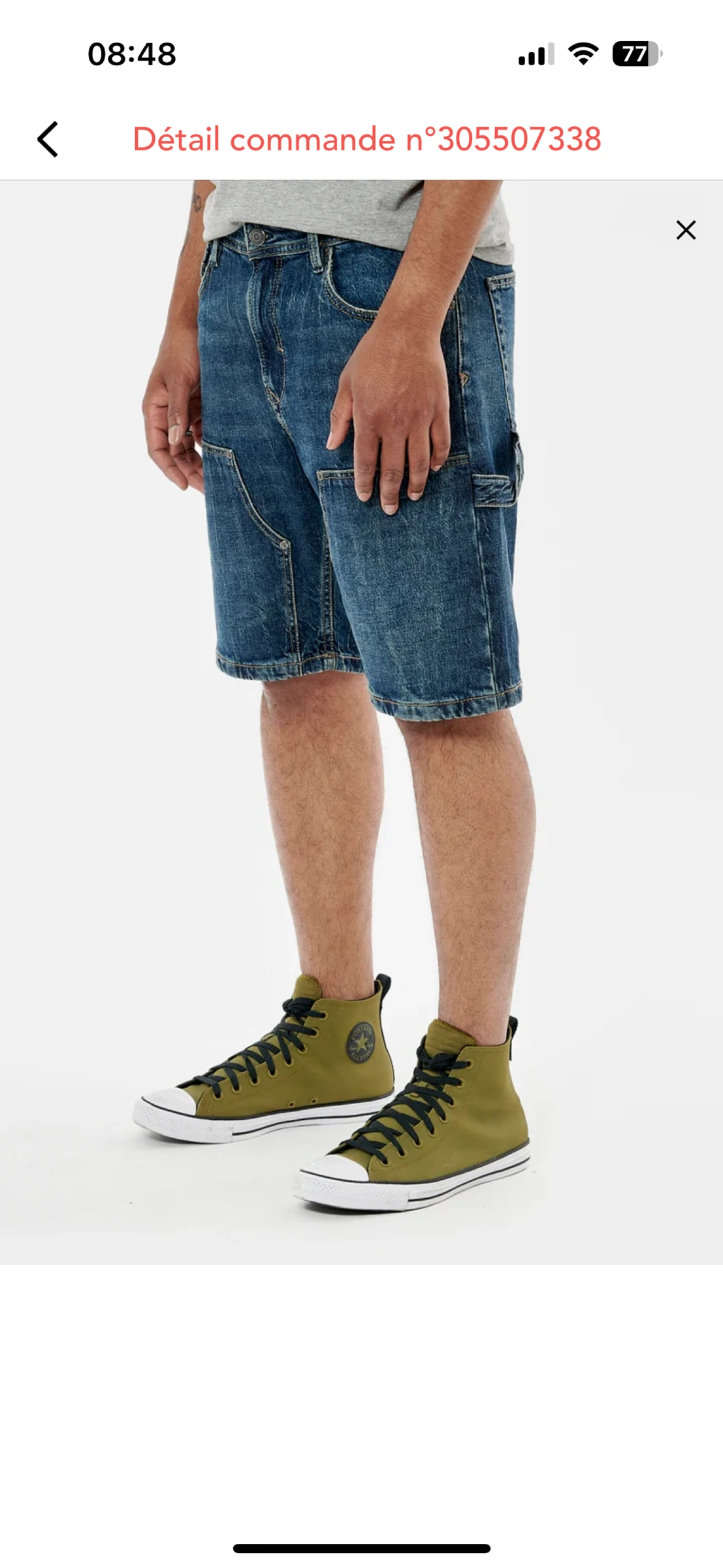 Kaporal, short de mezclilla /bermudas para hombre, talla 28 (M), nuevo sin etiqueta – photo 21